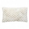 Coussin fourrure "Adriel" Beige, 38x58 cm