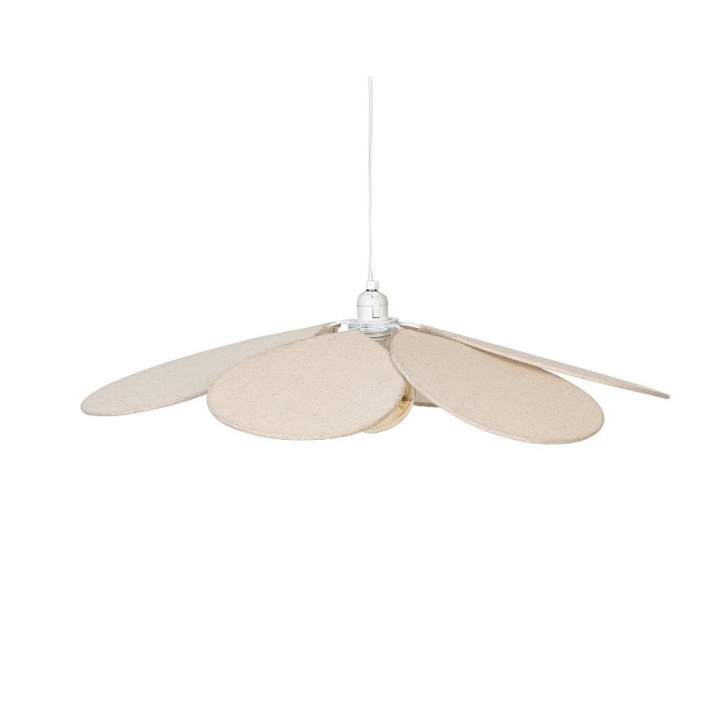 Suspension pétales Beige, D.72 cm,suspensions naturelles