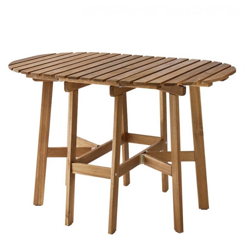 Table de Jardin,Table pliante, extérieur, brun foncé