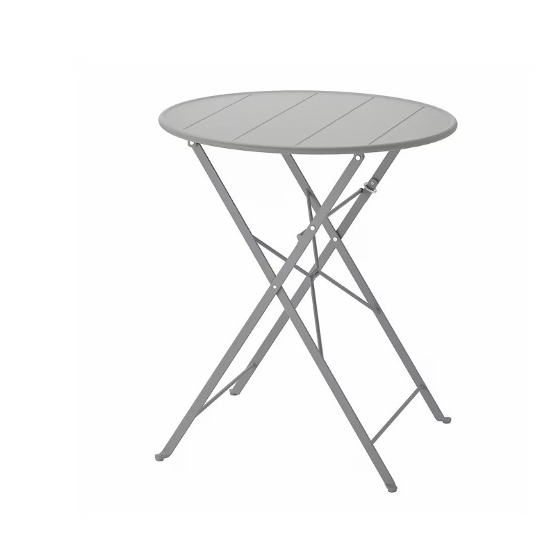 Table, extérieur, gris, 65 cm