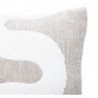 Housse de coussin "Jeni", chenille Beige lin, 50x30 cm