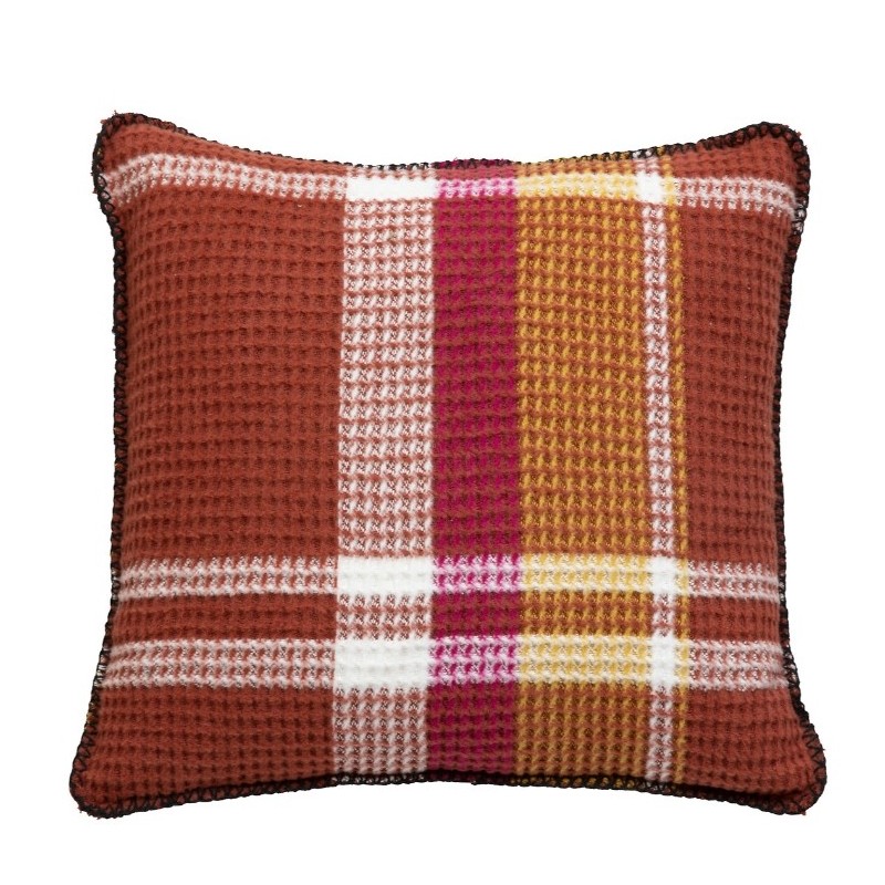 Coussin "Owen" Motif tartan, 45x45 cm