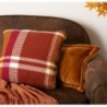 Coussin "Owen" Motif tartan, 45x45 cm