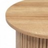 Table à café "Colva" Placage effet bois, D.45 cm