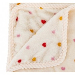 Plaid flanelle enfant "Amour" Beige, 75x100 cm