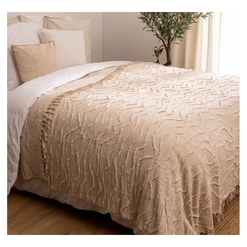 Dessus de lit "Daisy" Beige, 240x260 cm