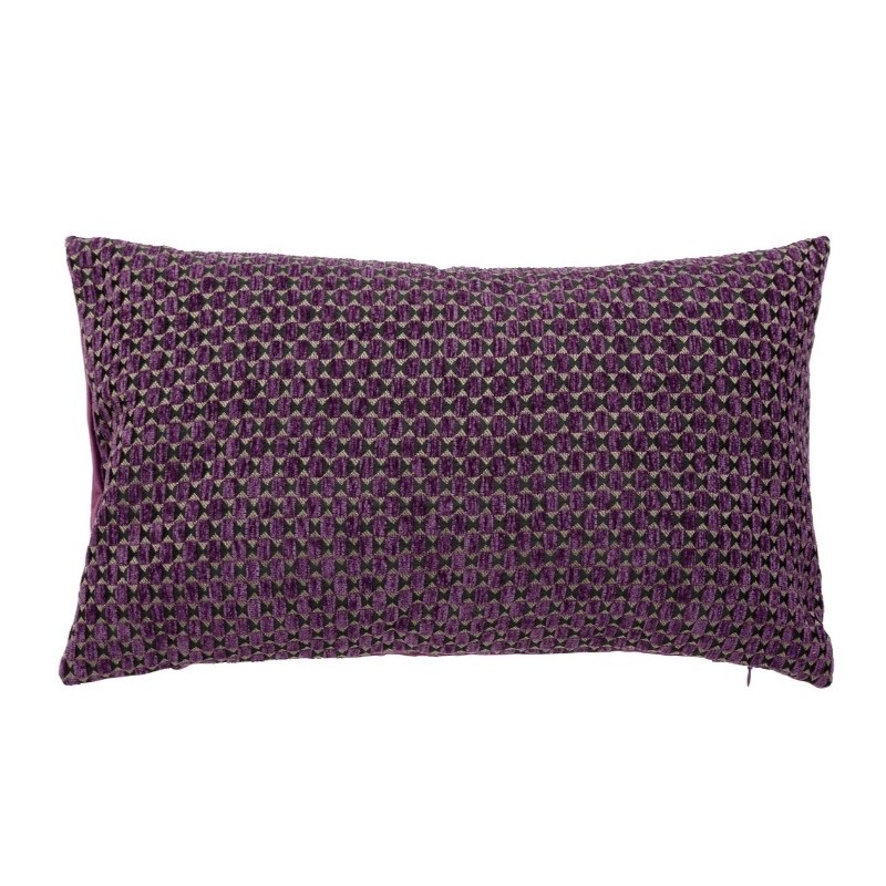 Coussin jacquard "Zaika" Violet, 30x50 cm