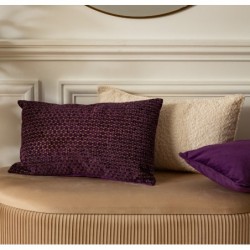 Coussin jacquard "Zaika" Violet, 30x50 cm