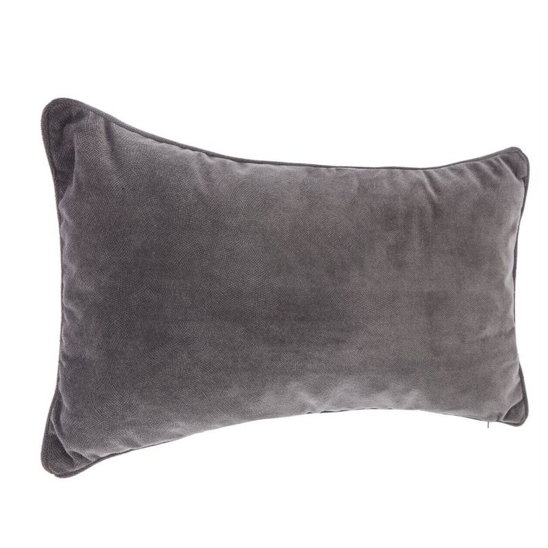 Coussin "Lilou" Gris ardoise, 30x50 cm