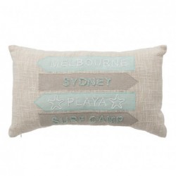 Coussin "Australie" Beige,...