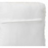 Coussin fausse fourrure Blanc ivoire, 45x45 cm