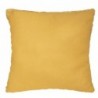 Coussin effet fourrure Jaune moutarde, 45x45 cm