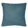 Coussin effet fourrure Bleu canard, 45x45 cm