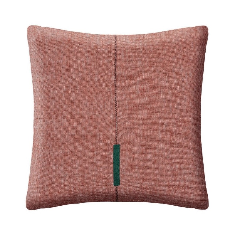 Coussin "Linah", coton Rose terracotta, 55x55 cm