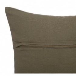 Coussin "Linah", coton Vert kaki, 55x55 cm