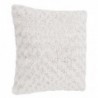 Coussin fourrure bouclé Beige, 45x45 cm