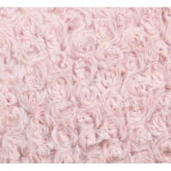 Coussin fourrure bouclé Rose, 45x45 cm