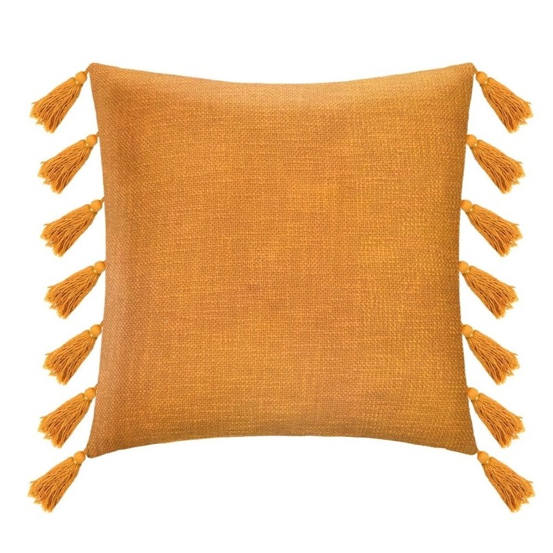 Coussin "Gypsy" Jaune moutarde, 50x50 cm