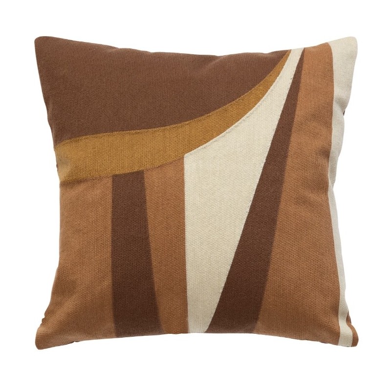 Coussin "Hary" Marron, 45x45 cm