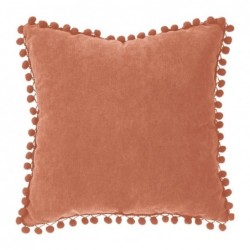 Coussin pompons Rose...