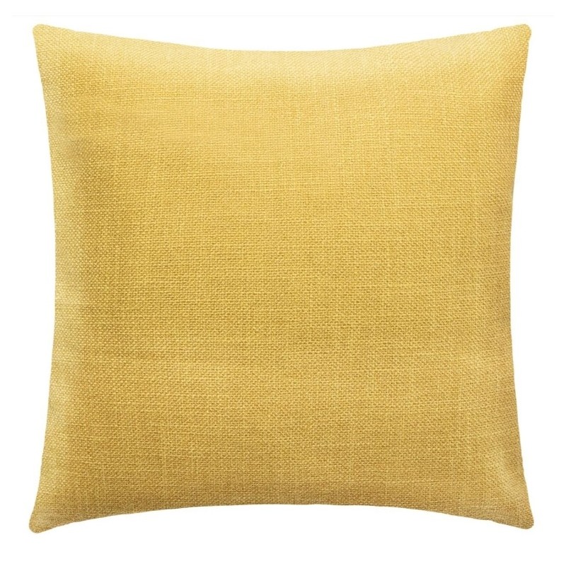 Coussin "Clem"Jaune moutarde, 40x40 cm