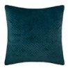 Coussin "Dolce", velours Bleu, 40x40 cm