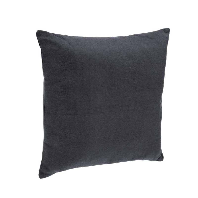 Coussin déhoussable, coton,Gris ardoise, 38x38 cm