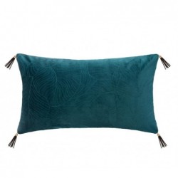 Coussin "Feuille", velours...