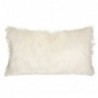 Coussin rectangulaire "Oslo" Blanc ivoire, 35x75 cm