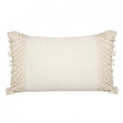 Coussin macramé Blanc...