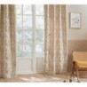 Rideau "Bejuco", motifs jacquard Beige, 140x260 cm