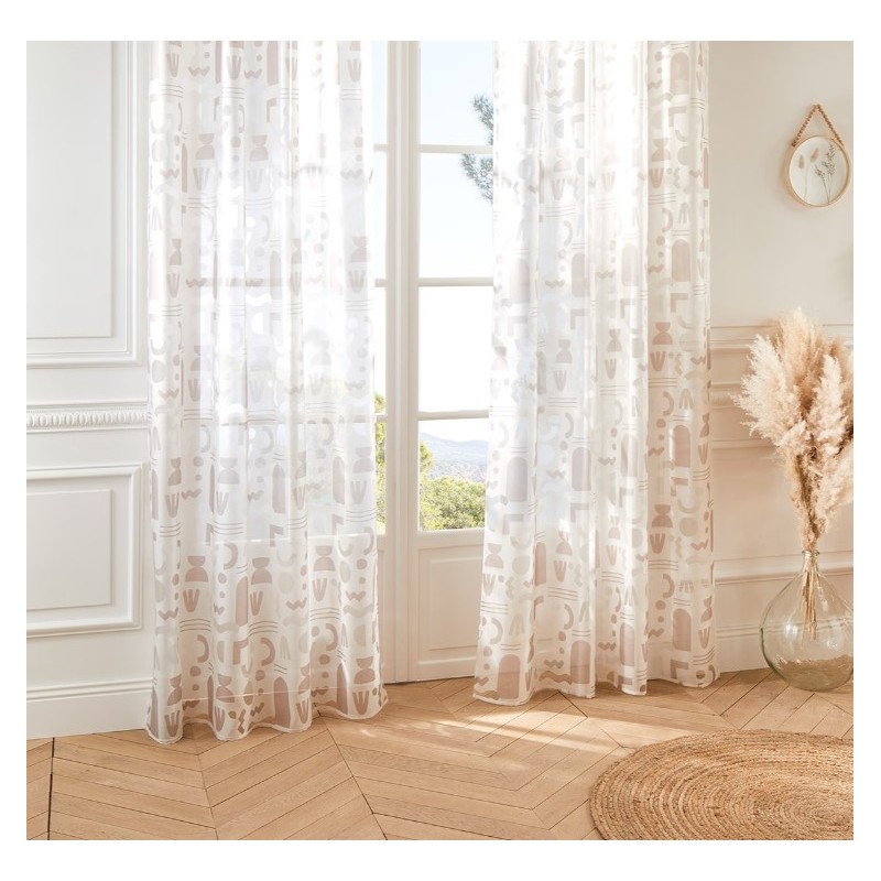 Voilage "Kumez"Viscose, beige, 140x240 cm