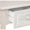 Console "Hina" avec étagère Bois blanchi, L.80 cm