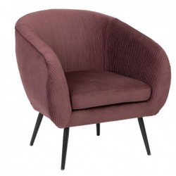 Fauteuil Velours, Prune