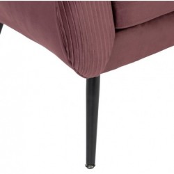 Fauteuil Velours, Prune