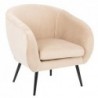 Fauteuil "Solaro" Velours, Beige