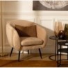 Fauteuil "Solaro" Velours, Beige