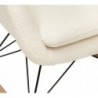 Rocking-chair Bouclette, blanc