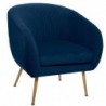 Fauteuil Velours plissé, Bleu