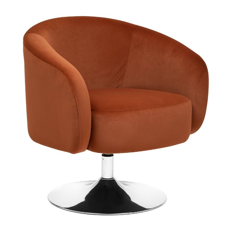 Fauteuil "Edith"
Velours, ambre