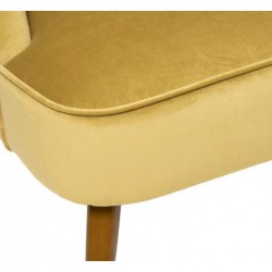 Fauteuil "Naova"
Velours, Jaune moutarde