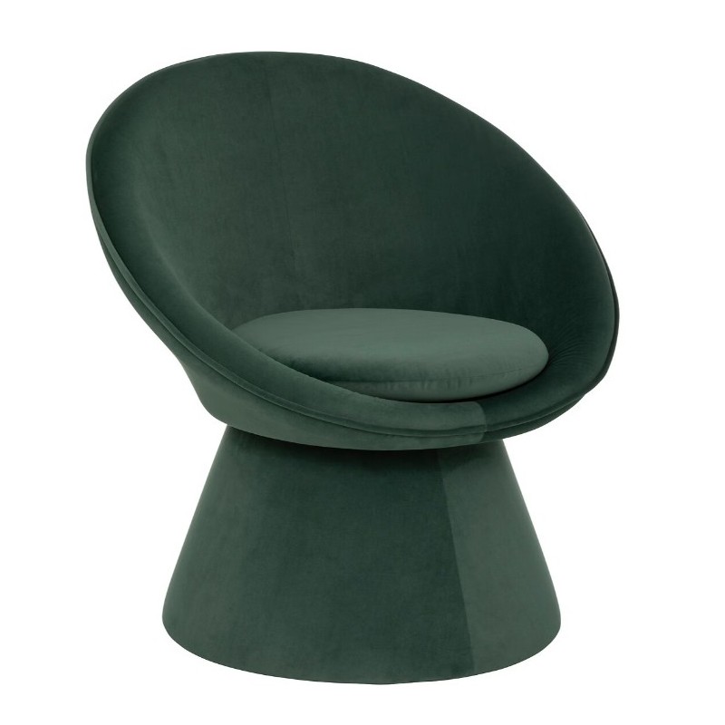 Fauteuil "Plopi"
Velours, Vert cèdre