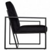 Fauteuil "Agatha"
Velours, Noir