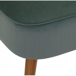 Fauteuil "Naova" Velours, Vert céladon