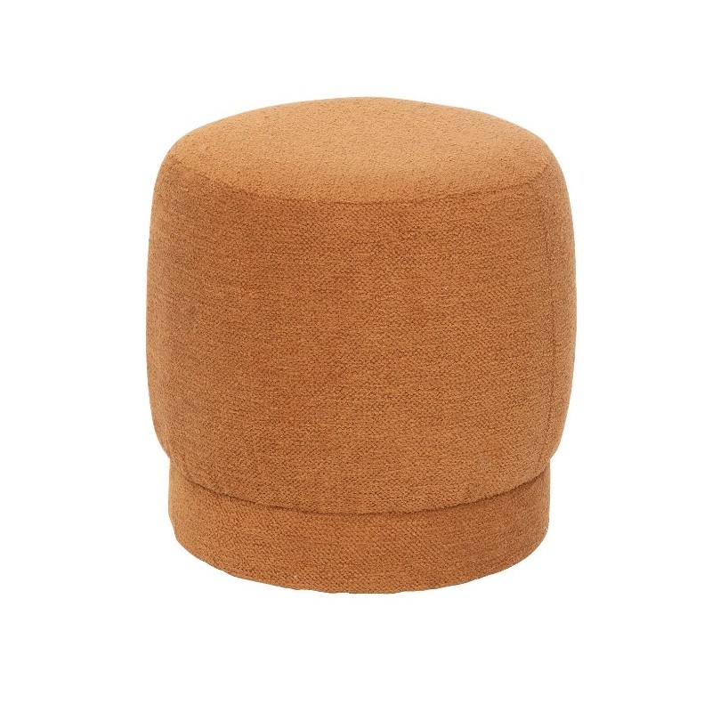 Pouf bouclette "Amea" Orange, D.39 cm