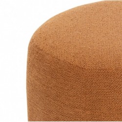 Pouf bouclette "Amea" Orange, D.39 cm